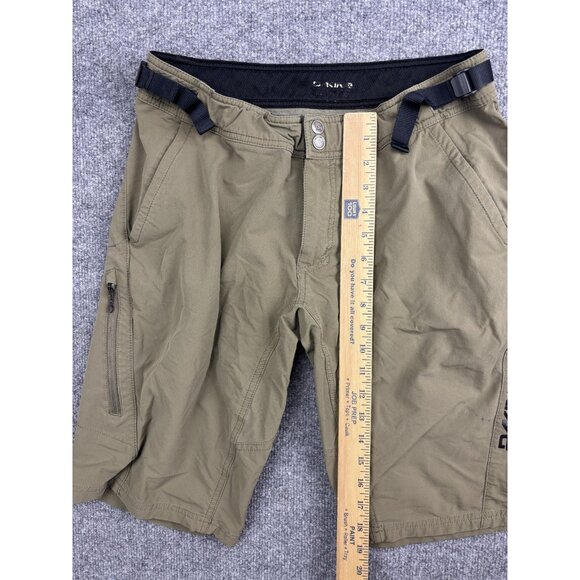 Dakine Shorts Mens Medium Olive Green MTB Mountain Bike Cycling Adjustable Waist - Picture 4 of 7